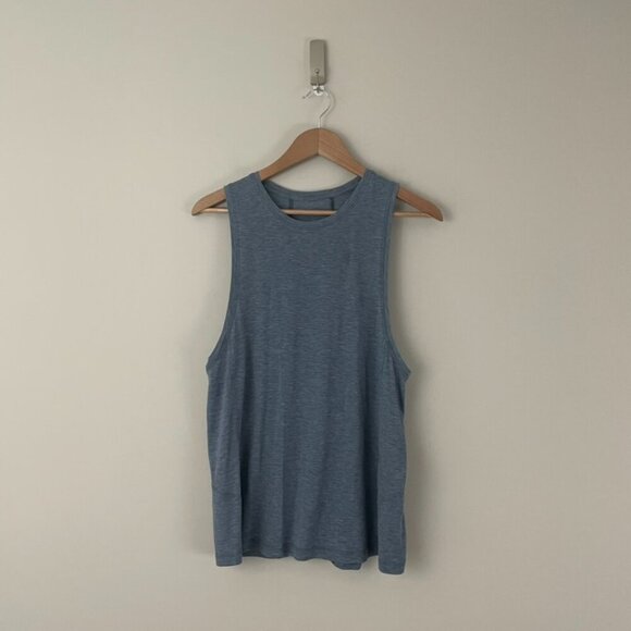 Lululemon Box It Out Tank Heathered Night Tide Blue Size 6 - Picture 1 of 4